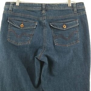 Denver Hayes Jeans Womens Size12 Contemporary Fit Embroidered Button Pockets